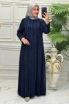 6122B Elbise Lacivert
