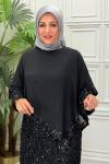 6125 Elbise Siyah