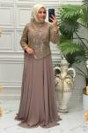 6127B Elbise Vizon