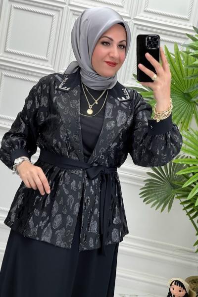 6132 Tunik Takım  Siyah