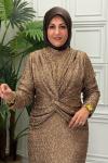6132B Elbise Gold
