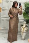 6132B Elbise Gold
