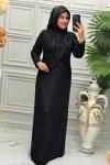 6132B Elbise Siyah