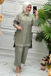 6148 Tunik Takım Yeşil