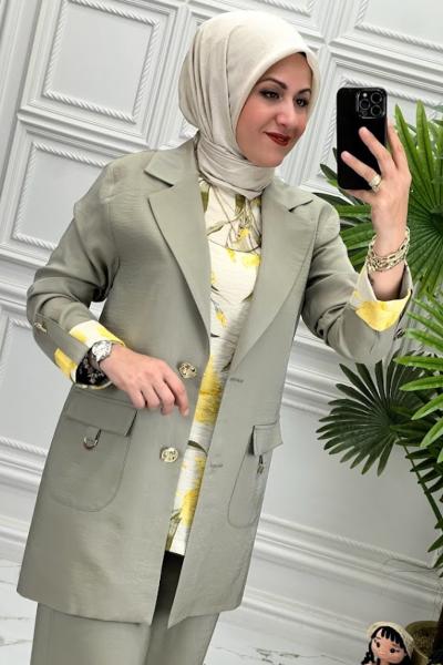 6149B Tunik Takım  Yeşil
