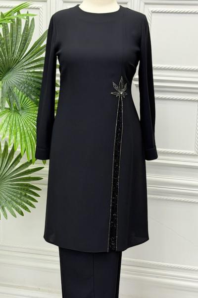 6153 Tunik Takım  Siyah