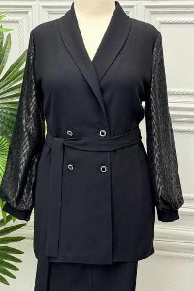 6158 Tunik Takım  Siyah