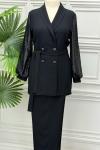 6158 Tunik Takım  Siyah
