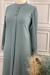 6173 Pilise Kol Tunik Mint Mint Yeşili
