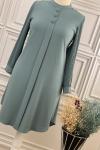 6173 Pilise Kol Tunik Mint Mint Yeşili