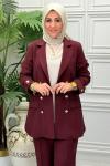 6194 Tunik Takım Bordo