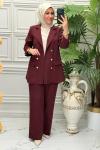 6194 Tunik Takım Bordo