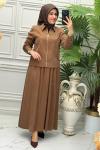 6199 Tunik Takım Camel