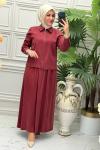 6199 Tunik Takım Bordo