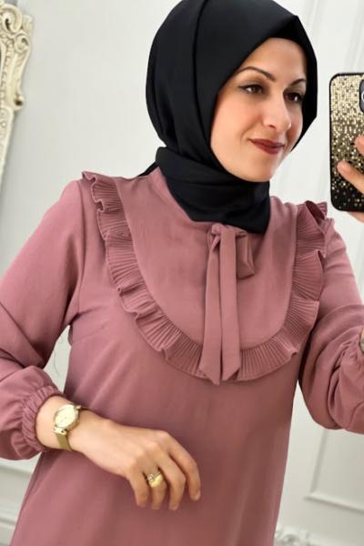 6204 Önü Fırfırlı Takım Gül Gül