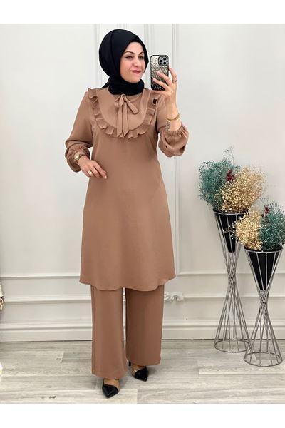 6204 Önü Fırfırlı Takım Kahve Diğer