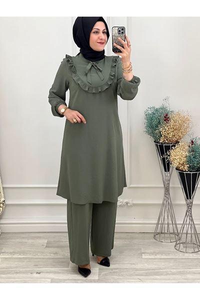 6204 Önü Fırfırlı Takım Haki Diğer