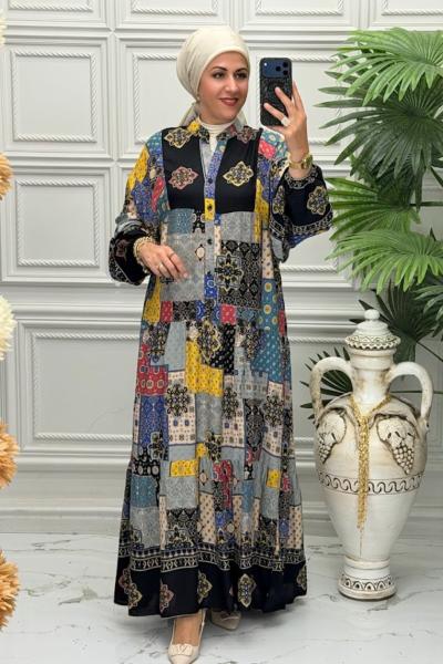 6206 Elbise Siyah