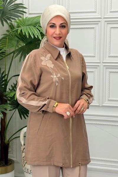 6254 Tunik Takım Kahverengi