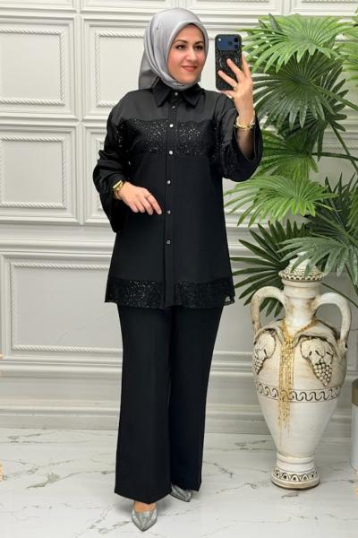 6260 Tunik Takım Siyah