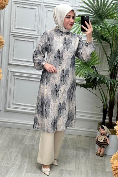 6273B Tunik Takım Siyah