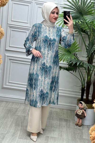 6273B Tunik Takım Zümrüt