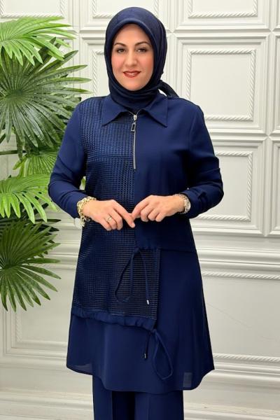 6282 Tunik Takım  Lacivert