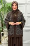 6492 Tunik Takım  Kahverengi