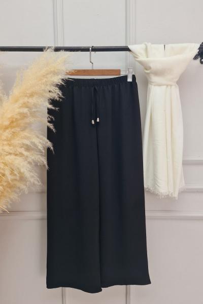 7038 Ayrobin Pantolon Siyah Siyah