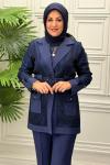 7039 Tunik Takım  Lacivert
