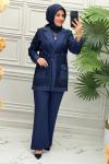 7039 Tunik Takım  Lacivert