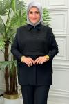 7040 Tunik Takım Siyah