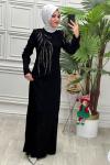 7142 Elbise Siyah