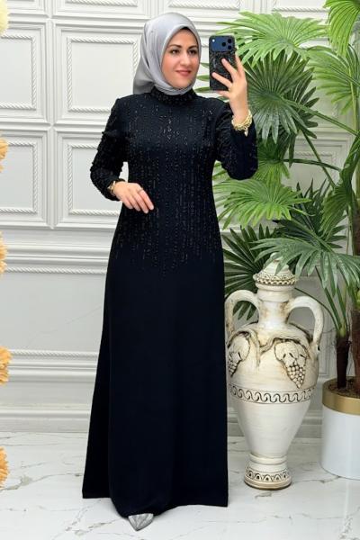 7223 Elbise Siyah