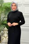 7223 Elbise Siyah