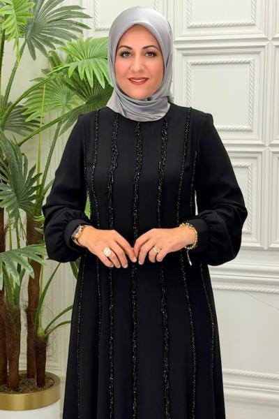 7249 Elbise Siyah