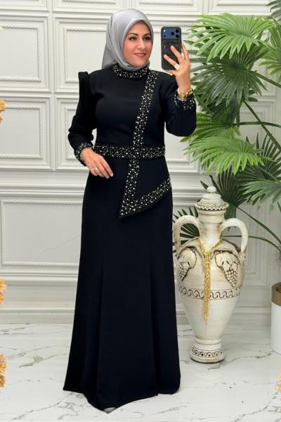 7260 Elbise Siyah