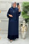 7350B Tunik Takım Lacivert