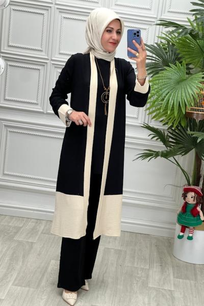 7930 Üçlü Takım Siyah