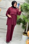 7984 Tunik Takım Bordo