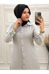 8108 Krep Tunik Gri Diğer