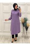 8108 Krep Tunik Lila Diğer