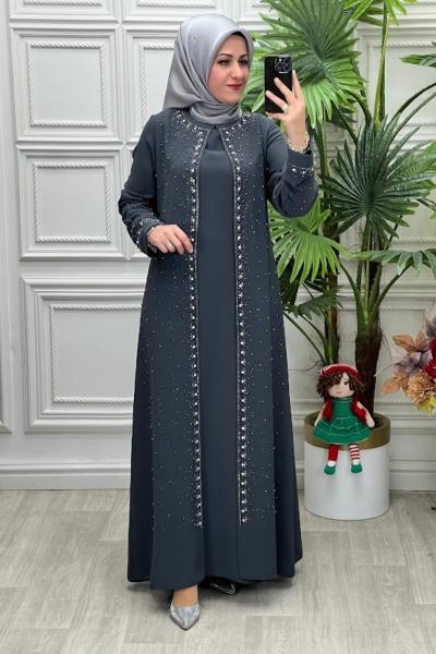 8501 Elbise Antrasit