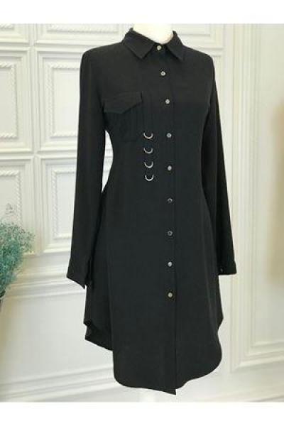 8603 Tek Cepli Tunik Siyah Diğer