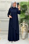 8622 Elbise Lacivert