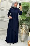 8622 Elbise Lacivert