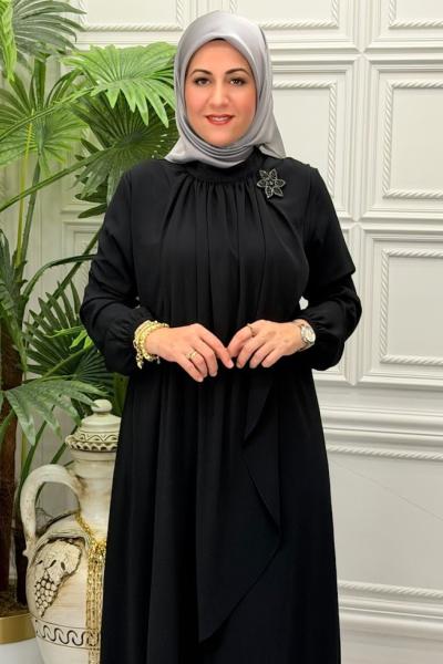 8622 Elbise Siyah