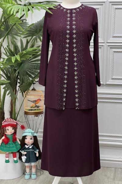 865B Etekli Takım Mürdüm