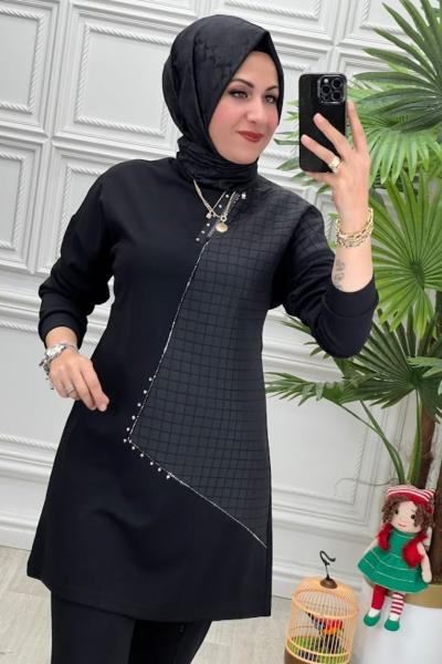 868-BLN Tunik Siyah
