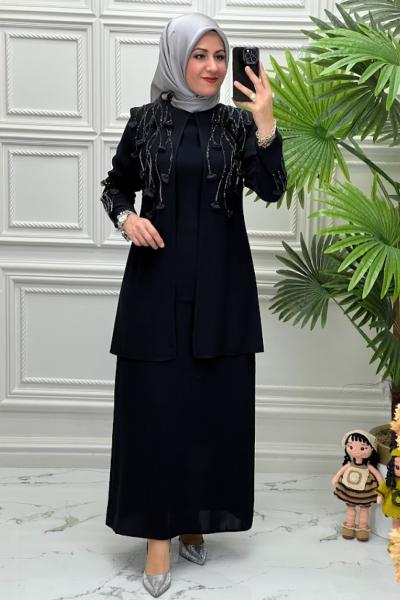 8709 Tunik Takım  Siyah